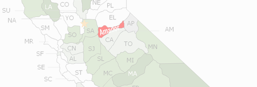 Amador County Map