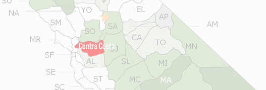Contra Costa County Map