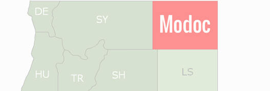 Modoc County Map
