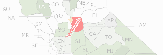 Sacramento County Map