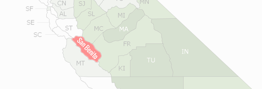 San Benito County Map