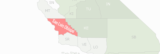 San Luis Obispo County Map