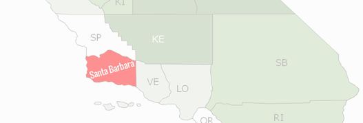 Santa Barbara County Map