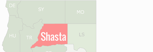 Shasta County Map