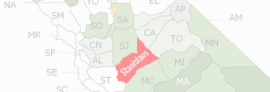 Stanislaus County Map