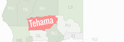 Tehama County Map
